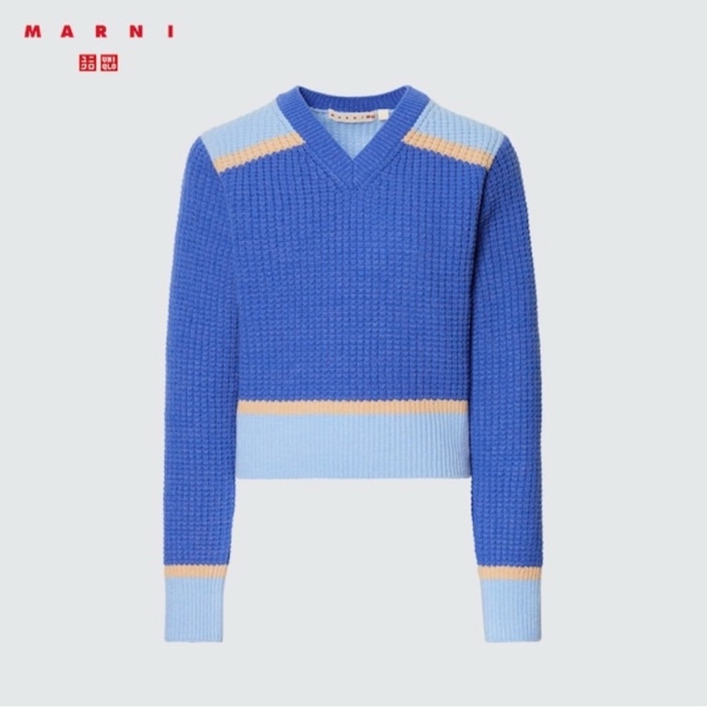 Marni + Uniqlo blue sweater